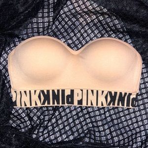 🟣Pink by VS Strapless Bra